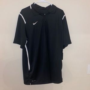 Men’s Nike Dri-Fit Black/White Polo Size L, XL